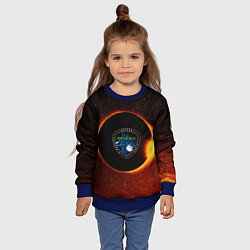 Свитшот детский SPACE X сингулярность, цвет: 3D-синий — фото 2