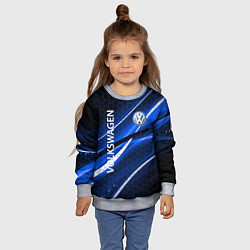 Свитшот детский VOLKSWAGEN LOGO SPORT, цвет: 3D-меланж — фото 2