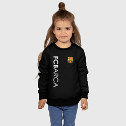 Свитшот детский FC BARCA BLACK STYLE, цвет: 3D-черный — фото 2