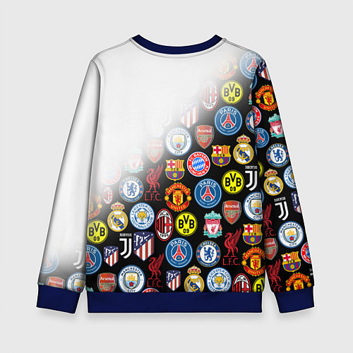 Детский свитшот FC BARCELONA LOGOBOMBING / 3D-Синий – фото 2