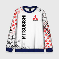 Свитшот детский MITSUBISHI JAPAN STYLE SAMURAI AUTO, цвет: 3D-синий