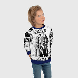 Свитшот детский Maneskin Монэскин, рок - группа, цвет: 3D-синий — фото 2