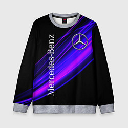 Детский свитшот MERCEDES-BENZ МЕРСЕДЕС-БЕНЗ ПУРПУРНЫЙ