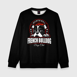 Детский свитшот Французский Бульдог French Bulldog