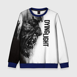 Свитшот детский DYING LIGHT BLACK & WHITE ZOMBIE FACE, цвет: 3D-синий