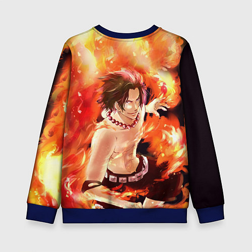Детский свитшот ONE PIECE ASCE HERO / 3D-Синий – фото 2