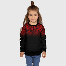 Свитшот детский BLACK RED CAMO RED MILLITARY, цвет: 3D-черный — фото 2