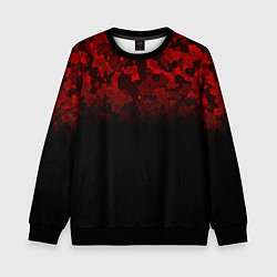 Детский свитшот BLACK RED CAMO RED MILLITARY