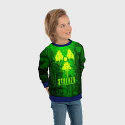 Свитшот детский STALKER LOGO RADIATOIN NEON TOXIC, цвет: 3D-синий — фото 2
