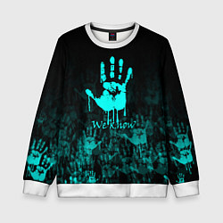 Свитшот детский WE KNOW NEON LOGO, цвет: 3D-белый