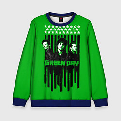 Свитшот детский Green day is here, цвет: 3D-синий