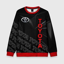 Свитшот детский TOYOTA SPORT ГЕОМЕТРИЯ, цвет: 3D-красный