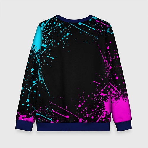 Детский свитшот FRIDAY NIGHT FUNKIN NEON COLORS НЕОНОВЫЕ БРЫЗГИ / 3D-Синий – фото 2