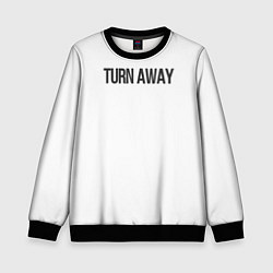 Свитшот детский TURN AWAY, цвет: 3D-черный