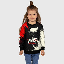 Свитшот детский Poppy Playtime: Red & Black, цвет: 3D-черный — фото 2