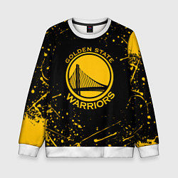 Свитшот детский GOLDEN STATE WARRIORS? , БРЫЗГИ КРАСОК, цвет: 3D-белый