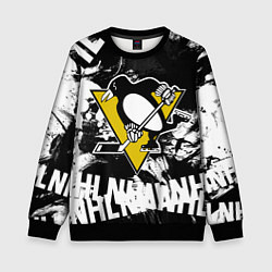 Свитшот детский Питтсбург Пингвинз Pittsburgh Penguins, цвет: 3D-черный