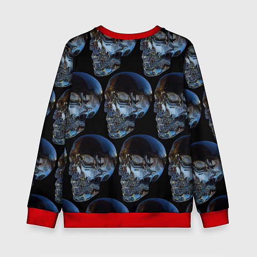 Детский свитшот Vanguard skull pattern 2022 / 3D-Красный – фото 2