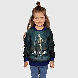 Свитшот детский Battlefield 2042 - Мария Фальк арт, цвет: 3D-синий — фото 2