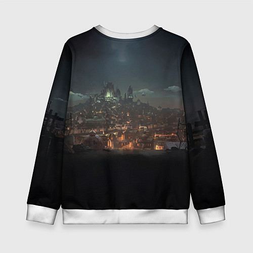 Детский свитшот Сёстры на крыше / 3D-Белый – фото 2