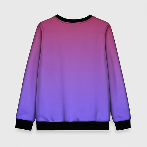 Детский свитшот Девочка и коньки / 3D-Черный – фото 2