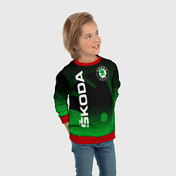 Свитшот детский SKODA SPORT GRADIENT ШКОДА СПОРТ, цвет: 3D-красный — фото 2