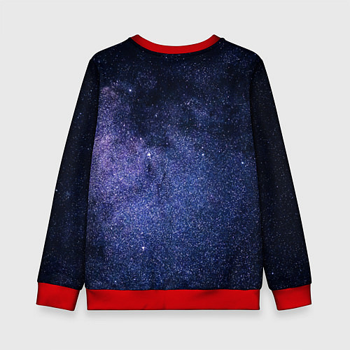 Детский свитшот Night sky / 3D-Красный – фото 2