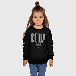 Свитшот детский Coda - Led Zeppelin, цвет: 3D-черный — фото 2