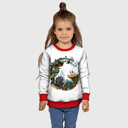 Свитшот детский Миры Хаяо Миядзаки унесенные призраками и другие, цвет: 3D-красный — фото 2