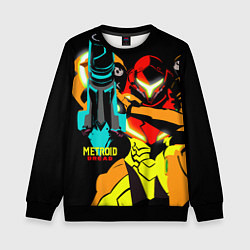 Свитшот детский Metroid - Metroid Dread, цвет: 3D-черный