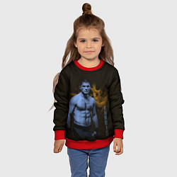 Свитшот детский Нурмагомедов, цвет: 3D-красный — фото 2