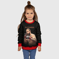 Свитшот детский Alexander The Grim Reape, цвет: 3D-красный — фото 2