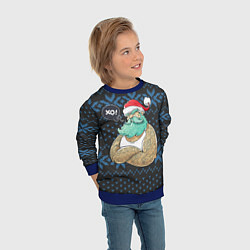 Свитшот детский BAD SANTA ПЛОХОЙ САНТА КЛАУС, цвет: 3D-синий — фото 2