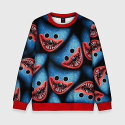 Свитшот детский POPPY PLAYTIME ХАГИ ВАГИ ЛИЦО МОНСТРА, цвет: 3D-красный