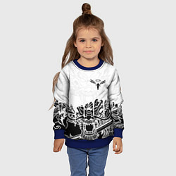 Свитшот детский WALHALLA TEAM НА СПИНЕ БЕЛЫЙ ДРАКОН, цвет: 3D-синий — фото 2