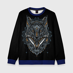Детский свитшот ЭТНИЧЕСКАЯ ЛИСА FOX ABSTRACT