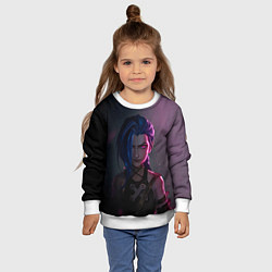 Свитшот детский Evil Jinx, цвет: 3D-белый — фото 2