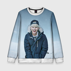 Свитшот детский MIN YOONGI BTS WINTER, цвет: 3D-белый