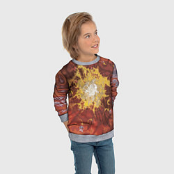 Свитшот детский Коллекция Journey Обжигающее солнце 396-134, цвет: 3D-меланж — фото 2