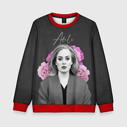 Свитшот детский Flowers Adele, цвет: 3D-красный
