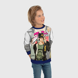 Свитшот детский JOJO BIZARRE ADVENTURE ДЖОДЖО, цвет: 3D-синий — фото 2