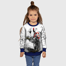 Свитшот детский КРАТОС С МЕЧАМИ, БОГ ВОЙНЫ, цвет: 3D-синий — фото 2