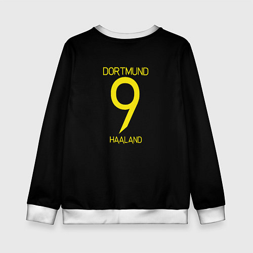 Детский свитшот Haaland 9 - Borussia Dortmund / 3D-Белый – фото 2