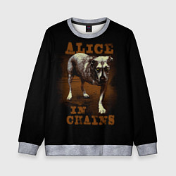 Свитшот детский Alice in chains Dog, цвет: 3D-меланж