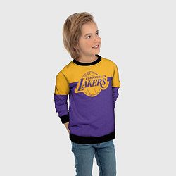 Свитшот детский LAKERS LINE HEXAGON SPORT, цвет: 3D-черный — фото 2