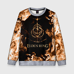 Свитшот детский Elden Ring Logo, цвет: 3D-меланж