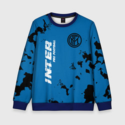 Свитшот детский ИНТЕР Inter Pro Football - Камуфляж, цвет: 3D-синий