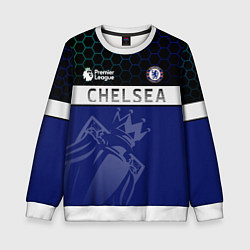 Свитшот детский FC Chelsea London ФК Челси Лонон, цвет: 3D-белый