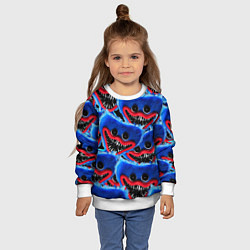 Свитшот детский УЖАСНОЕ ЛИЦО ХАГГИ ВАГГИ, цвет: 3D-белый — фото 2