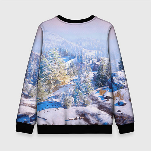 Детский свитшот SnowRunner Гонки по бездорожью / 3D-Черный – фото 2